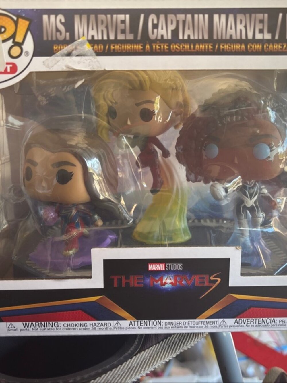 Funko Pop Moment 1258 The Marvels - Ms Marvel Captain Marvel Photon
